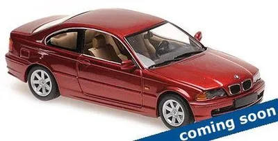 Produktbild von Minichamps 1:43 BMW 3ER COUPE (E46) - 1999 - RED METALLIC 940028320