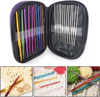 Produktbild von CHPN – Häkelnadel-Set – 22-teiliges Häkelnadel-Set – Häkelnadeln im Etui – Häkeln – Häkeln – Häkelpaket