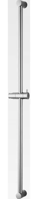 Produktbild von Duschstange Brausestange 100cm, wandmontierte Duschstange, verstellbarer Abstand 60 bis 100cm, mit Handbrausenhalterung, Ersatz für Dusche, Chrom