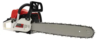 Produktbild von Benzin Kettensäge 52cc - Modell 5200 - 50 cm Schwertlänge - Motorsäge für Brennholz und Baumfällung - Rot
