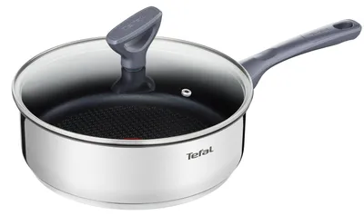 Produktbild von Tefal G7133214, Rund, Sauteuse-Pfanne, Edelstahl, Titan, 175 °C, Edelstahl