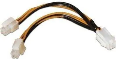 Produktbild von AISENS A131-0166, 0,15 m, 2 x 4-pin PWM, 4-pin ATX12V, Männlich, Männlich, Zentrale Verarbeitungseinheit (CPU)