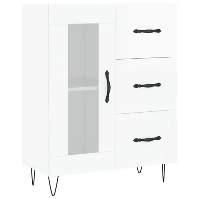 Produktbild von Sideboard Hochglanz-Weiß 69,5x34x90 cm Holzwerkstoff