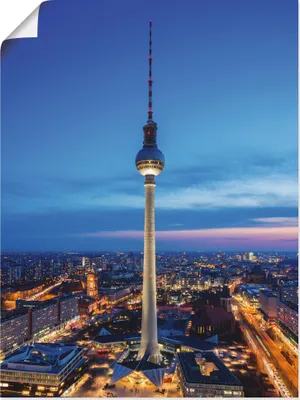 Produktbild von ARTland Poster Berlin Fernsehturm Größe: 45x60 cm