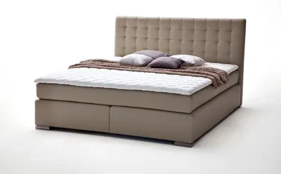 Produktbild von Boxspringbett 180x200 cm LORETO-114 in Muddy Schlamm , Härtegrad H2 - H3