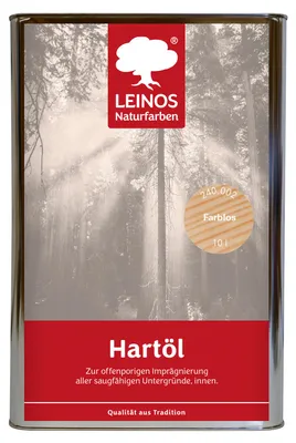 Produktbild von LEINOS Hartöl Farblos 10 l – Hartöl für Holz innen, wasserabweisend