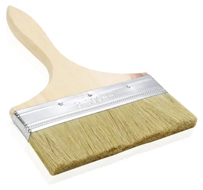 Produktbild von Flächenstreicher, 200mm Lasurpinsel für Holz im Außenbereich, Ölpinsel, Flachpinsel, Lackpinsel, Breiter Pinsel für Öl, Lacke, Lasur, Beizen, Acryl, Kreidefarbe, Ideal für Große Flächen (200mm)