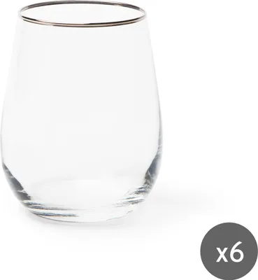 Immagine prodotto di Excelsa Set di 6 bicchieri d'acqua in vetro platino 47 cl trasparente