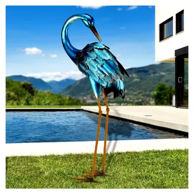 Produktbild von Metall Gartenkranich Skulptur für den Außenbereich