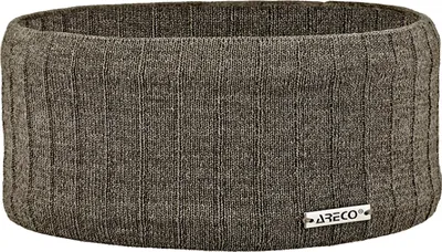 Areco Rippen-Strick Stirnband Merino Classic in beige