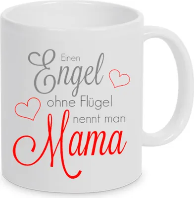 Produktbild von TassenKing™ - Ein Engel ohne Flügel nennt man Mama - Tasse - Kaffeetasse - Tasse mit Spruch
