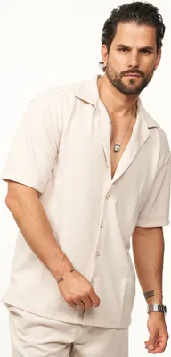 Produktbild von CARISMA Herren Kurzarmhemd im Summer-Look mit Strukturmuster Regular-Fit Herren Kurzarm Strick Polo-Hemd T-Shirt