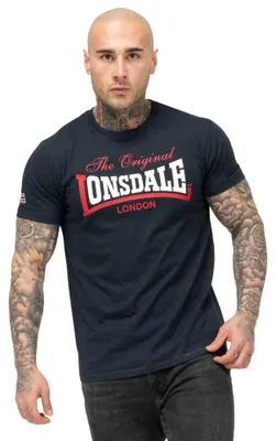 Obrázek produktu pro Pánské tričko regular fit ALDINGHAM Dark Navy/Red/White L Lonsdale