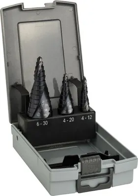 Produktbild von HSS-AlTiN-Stufenbohrerset, 3-tlg., 4-12/4-20/6-30