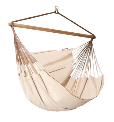 Produktbild von LA SIESTA Lounger Habana, Hängender Liegestuhl, Ohne Standfuß, Drinnen, Beige, 160 kg, 1850 mm