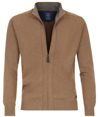 Produktbild von REDMOND Strickjacke ohne Taschen Camel-Braun 2XL Regular Fit