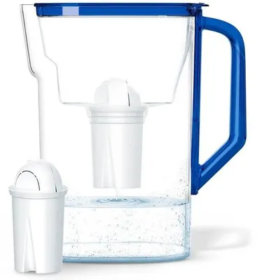 Productafbeelding van Waterfilterkan 2.7L met Telling | Vervanging voor Aquaphor, Brita en Dafi Filters | Vermindert Chloor en Kalkaanslag | Waterfilterkan +