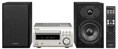 Produktbild von Denon D-M41, Home-Audio-Minisystem, Schwarz, Silber, 1 Disks, 60 W, 1-Weg, RCA