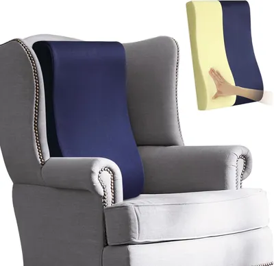 Produktbild von Ergonomisches Rückenstützkissen 68 cm, 2-in-1 Nacken- und Lendenkissen, für Liegestuhl