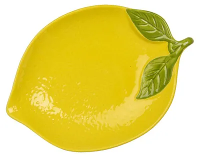 Image de Clayre & Eef Échelle citron 25x18x3 cm Jaune Céramique