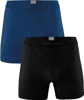 Produktbild von Muchachomalo Herren Boxershorts – 2er Pack – Baumwolle Stretch – Bequeme Unterwäsche – Größe M - U-PIMA1124-21
