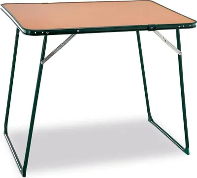 Produktbild von Mehrzweck-Klapptisch für Garten oder Strand Solenny Klapptischplatte Durolac Hochintensitätsholz 80×60 cm für 2-4 Personen Farbe Holz und Grün