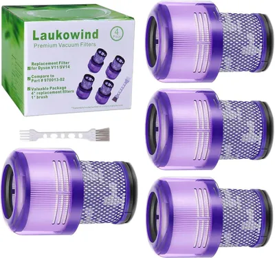Produktbild von Filter für Dyson V11 SV14 V15 SV22 Series, 4 stück Replacement Filters für Dyson V11 Animal/Absolute/Torque Drive/Fluffy/Complete Pro V15 Detect SV14 Cordless Vacuum Cleaner