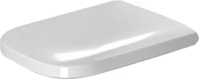 A white toilet seat lid.