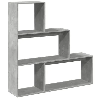 Immagine prodotto di vidaXL Libreria divisoria a 3 livelli in cemento grigio 123x29x123 cm