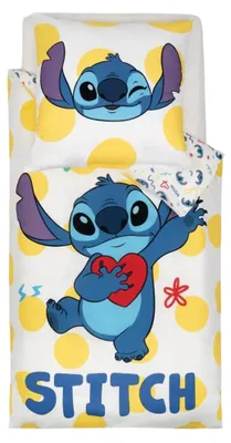 Zdjęcie produktu dla Zestaw pościeli Disney Home Stitch, 2 elementy, 135x200 + 80x80