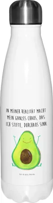 Produktbild von Mr. & Mrs. Panda thermobehälter Avocado Glücklich - Weiß - Geschenk, Chaos, thermosflaschen, Thermosflasche, Chaotisch, Thermos, Veggie, trinkflaschen, Teeflasche