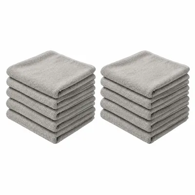 Produktbild von 10-teiliges Set von Schulhandtüchern, Größe 30x50 cm, hellgrau