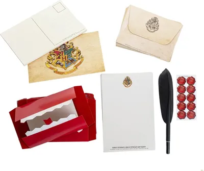Produktbild von Harry Potter Geschenkset zum Schreiben von Briefen mit Heulern, Federkiel und mehr