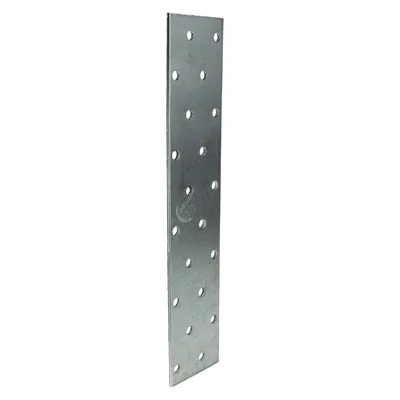 Image de MASTERPROOF PROFESSIONAL Plaque perforée Raccord plat 40 mm x 200 mm x 2,0 mm, galvanisé à chaud
