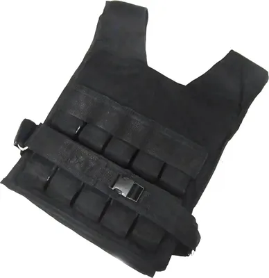 Produktbild von Toorx Fitness Gewichtsweste - Schwarz - Verstellbar - 20 kg