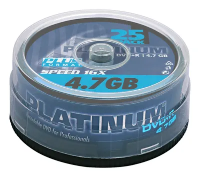 Produktbild von Bestmedia DVD+R 4.7 GB, 25 Pcs., DVD+R, Druckbar, Tortenschachtel, 25 Stück(e), 4,7 GB