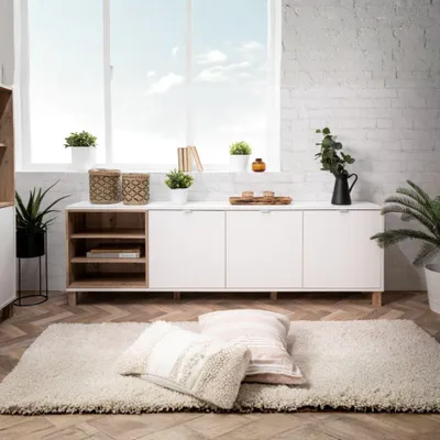 Immagine prodotto di Madia 3 ante 200x35x64,5 Menorca57A colore bianco rovere