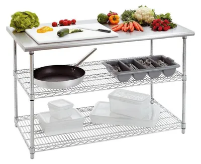 Produktbild von Bartscher Arbeitstisch 690, B1300, 2 ZB