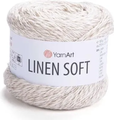 Obrázek produktu pro YarnArt Lněná Soft příze - barva 7303 přírodní - bavlněná příze