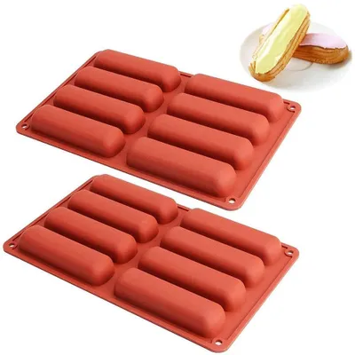 Zdjęcie produktu dla Solidchoice - Zestaw 2 prostokątnych foremek silikonowych do pieczenia ciasteczek