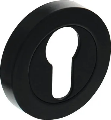 Produktbild von Rosettenpaar Intersteel PZ rund schwarz matt Ø 52 mm