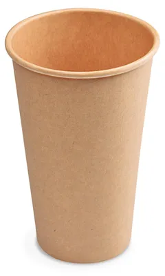 Produktbild von 50x Heiß- und Kaltgetränkebecher Pappbecher braun 400ml 510ml 'XL' Ø 90mm