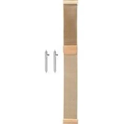 Produktbild von Mesh-Armband aus Edelstahl 18mm, schnellwechselbare magnetische Schließe, Rosegold.
