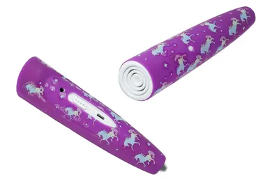 Zdjęcie produktu dla Silikon-Hülle für Ravensburger TipToi Einhornmuster- Lila TipToi "der Stift 110" 4. Gen.
