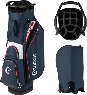 Produktbild von GOPLUS Golfbag, leichte & tragbare Golftasche, Golfschlägertasche mit 14-Fach-Top, 6 Taschen, Regenschutzhaube, Griffe, verstellbarer Schultergurt