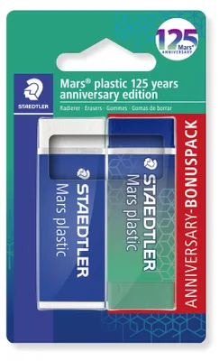 Immagine prodotto di STAEDTLER® 52650MABK1 Gomma Mars in plastica BK, 125 Mars