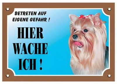 Produktbild von Nobby Warntafel Yorkshire Terrier