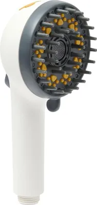 Produktbild von SAT Handbrause für Hunde Hundeduschkopf mit 4 Funktionen Massagespitzen, weiß