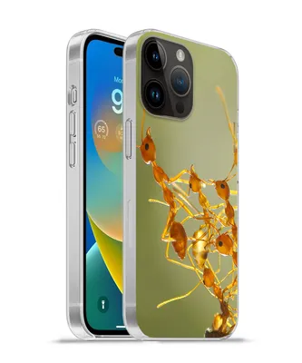 Produktbild von MuchoWow® Handyhülle Schutzhülle Hülle für Apple iPhone 14 Pro Max Ameisen - Orange - Tiere Silikon Softcase Handy Hülle - Hardcover