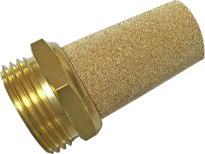 Produktbild von Pneumatik Druckluft Schalldämpfer (B-06B) aus Sinterbronze Gewinde BSPT R1/8"